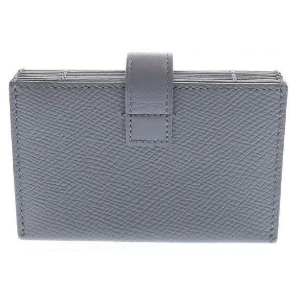 Celine Case Leather Business Accordion Gray Holder - Picture 1 of 5